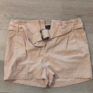 Blush PinkWomen's Shorts with Belt